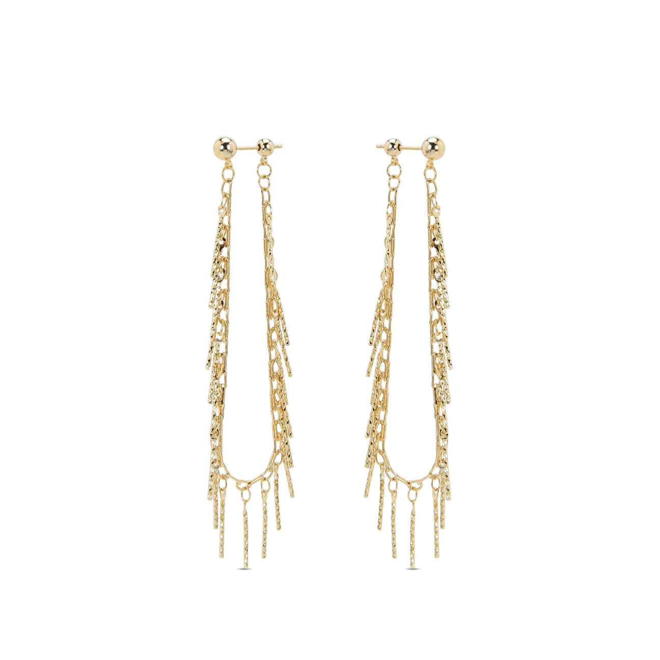 Beautiful Gold Fashion Drop Earrings: Perfect for Her-Earrings-JUGENG