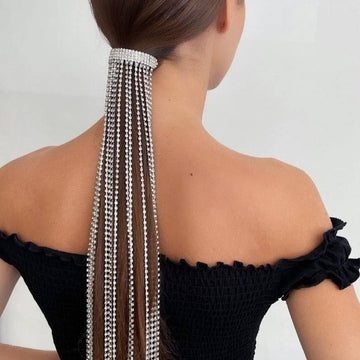 Elegant Hair Accessory with Dangling Fringe-Hair Clips-NEW WEI
