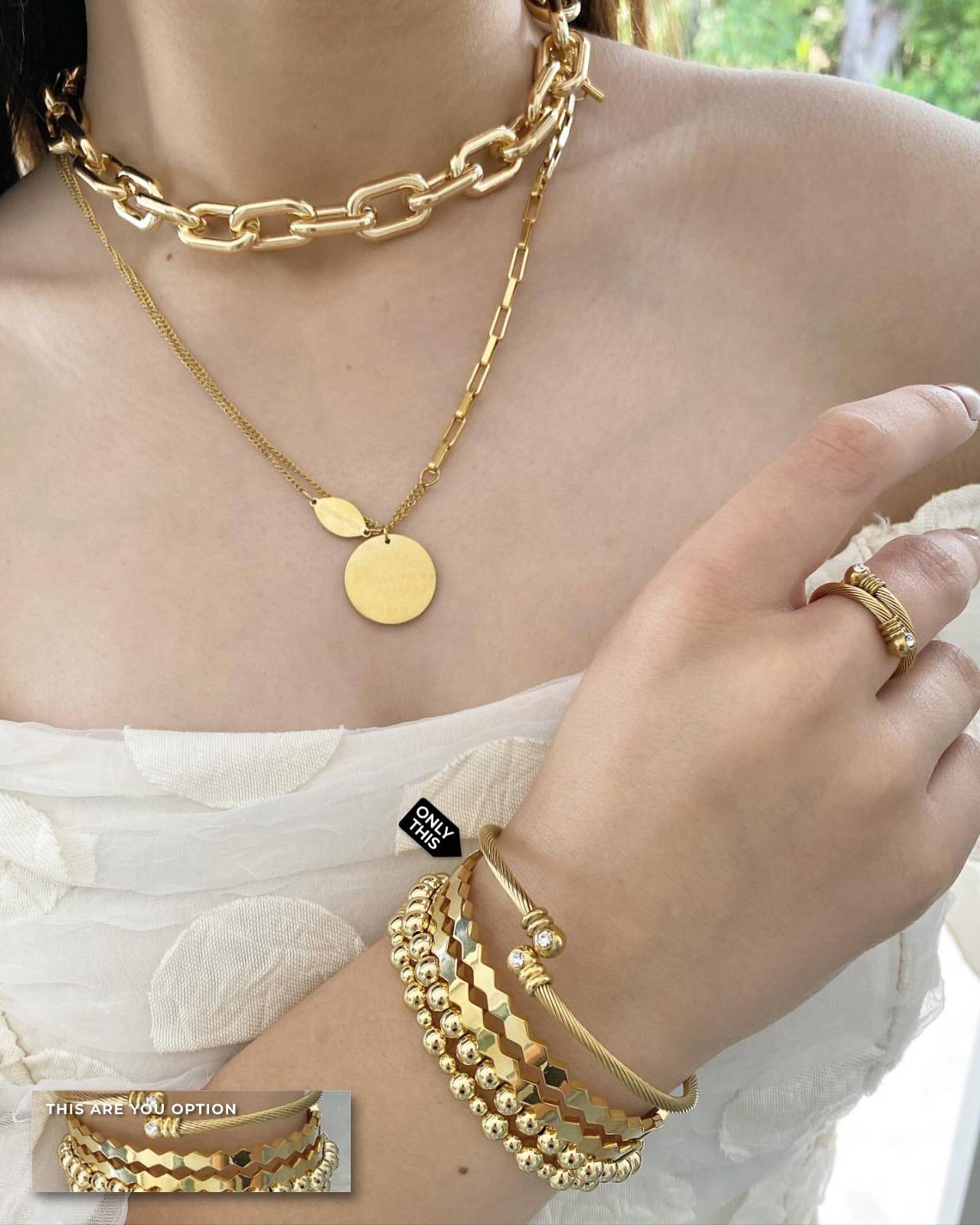 Gold Filled Bracelet with 18k Gold Plated Rhombus Design-Bracelets-Vila veloni corp