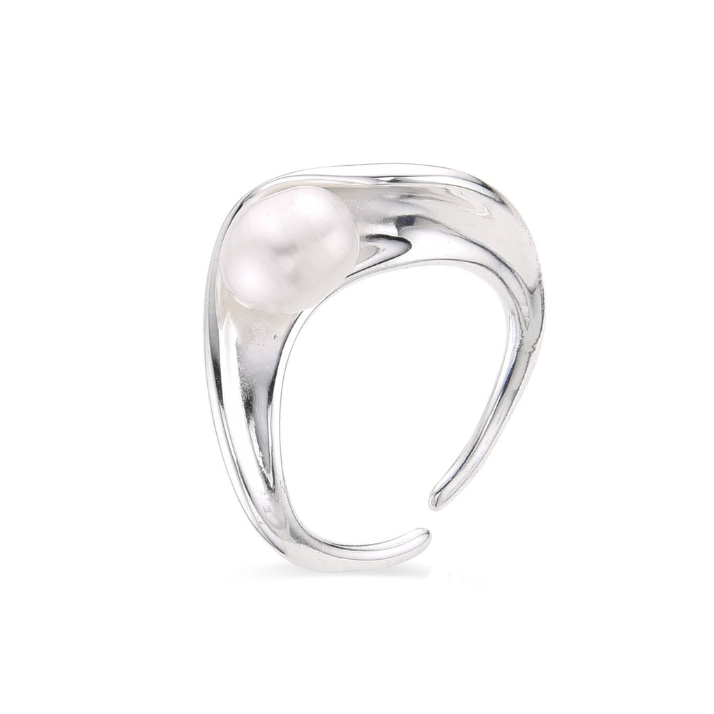 Pearl Ring 925 Sterling Silver-Rings-GULI GULI