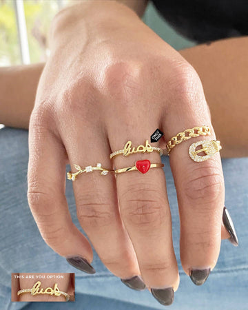 Ring with Zirconia in 925 Silver with 24k Gold Plated-Rings-Vila veloni corp