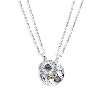 Sun and Moon Magnetic Couples Necklace-Necklaces-NEW WEI