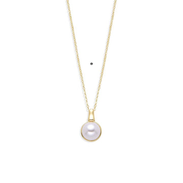The 925 Sterling Silver Necklace Perfect Pearl.-Necklaces-GULI GULI