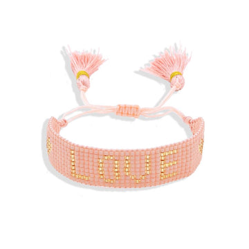Miyuki Bracelet with Love Design: Pure Beauty and Love-Bracelets-BOJO