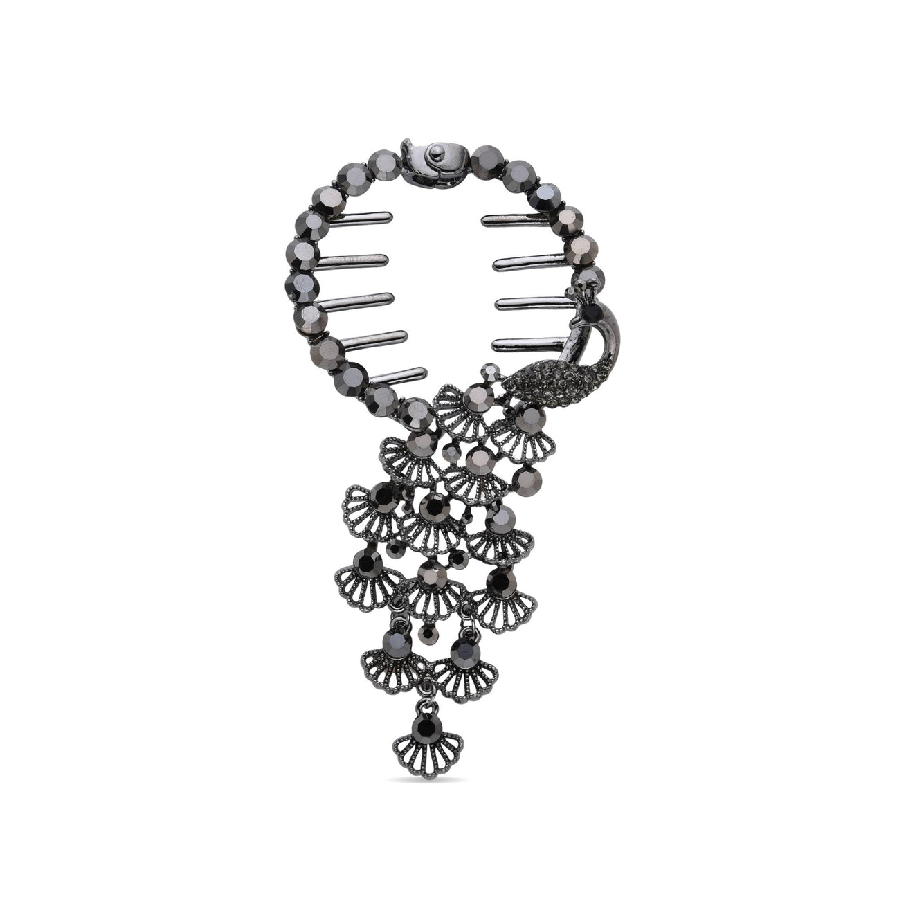 Modern Hair Clip With Scale Design-Hair Clips-NEW WEI