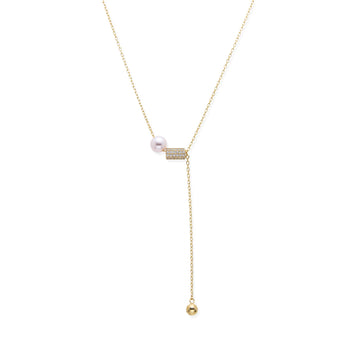 Elegant 925 Silver Necklace with 18k Gold Plated-Necklaces-YIA SILVER